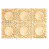 Handgeschnitzte Ravioli 6er-Holzform Nordisch