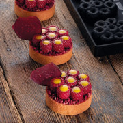 Raspberry silicone mold round 8 pieces, Ø 6 cm