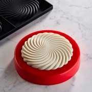 Moule en silicone Twister rond 2 pièces, Ø 14 cm