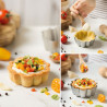 Design Tartes-Backform Rund mit Hebeboden, Ø 8 cm