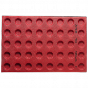 Perforated silicone baking mat round 40 pieces, Ø 4.8 cm