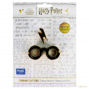 Harry Potter cookie cutter glasses and lightning bolt, small
