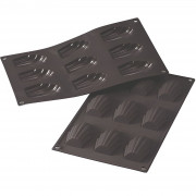 Silicone mold madeleine & bear paws 6.8 x 4.5 cm, 9 pieces