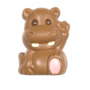 Chocolate mold hippo sitting
