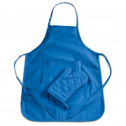 Children's apron blue, 2-piece set