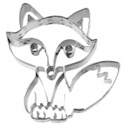 Sitting fox cookie cutter