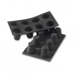 Silikonform Babà gross, 8 Stück