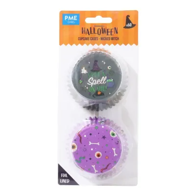 Cupcake molds witch, 60 pieces