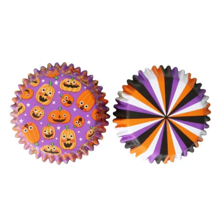 Pumpkin party cupcake cases, 60 pieces