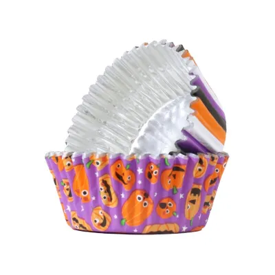 Pumpkin party cupcake cases, 60 pieces