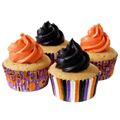 Pumpkin party cupcake cases, 60 pieces
