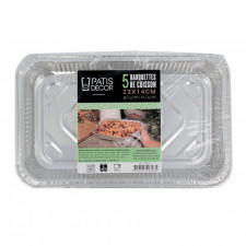 Aluminum baking dish 23 x 14 cm, 5 pieces