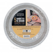 Aluminum baking dish Ø 11 cm, 5 pieces
