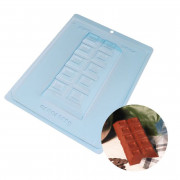 Plastic chocolate mold for Dubai chocolate