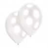 Pearl White latex balloons, 10 pieces