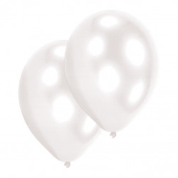Luftballon Pearl White, 10 Stück