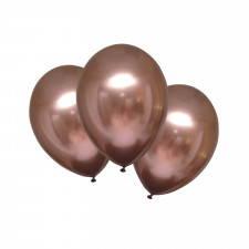 Ballons en cuivre rose métallisé, 6 pièces