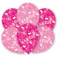 Ballon It`s a Girl, 6 pièces