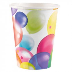 Trinkbecher Ballons 250 ml, 8 Stück