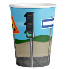 Construction site drinking cup 250 ml, 8 pieces