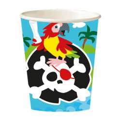 Trinkbecher Piraten 250 ml, 8 Stück