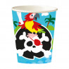 Trinkbecher Piraten 250 ml, 8 Stück