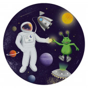 Paper plate space Ø 23 cm, 8 pieces