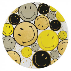 Pappteller Smile Ø 23 cm, 8 Stück