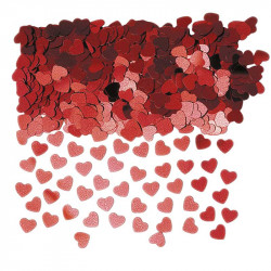 Confetti mix hearts red, 14 g