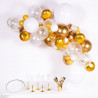 Ghirlanda di palloncini bianco/oro, 66 pezzi