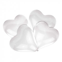 Herz Luftballon Weiss 30.4 cm, 5 Stück