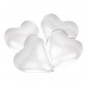 Pallone cuore bianco 30,4 cm, 5 pezzi