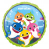Runder Folienballon Baby Shark, Ø 43 cm