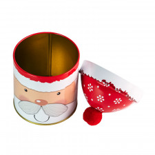 Scatola per biscotti Santa con tappo Ø 90 x 125 mm