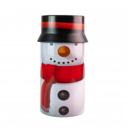 Cookie tin snowman Ø 80 x 148 mm