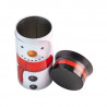 Boîte à biscuits Bonhomme de neige Ø 80 x 148 mm