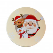 Cookie tin winter greetings Ø 180 x 40 mm