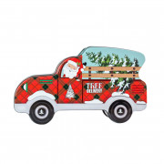 Boîte à biscuits Santa Car Tree Delivery, 190 x 63 x 110 mm