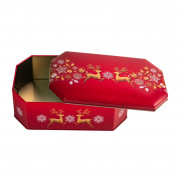 Boîte à biscuits Élan de Noël, 238 x 147 x 75 mm
