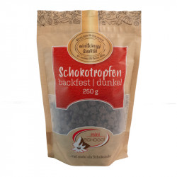 Schokoladentropfen Dunkel, Backfest
