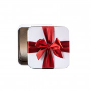 Cookie tin with mesh, 87 x 87 x 40 mm