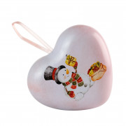 Boîte de Noël Bonhomme de neige, 90 x 78 x 40 mm