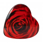 Gift box heart with rose, 123 x 120 x 30 mm