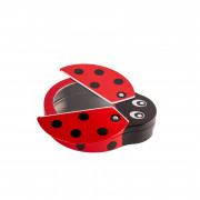 Ladybug cookie tin with wings, 180 x 140 x 40 mm