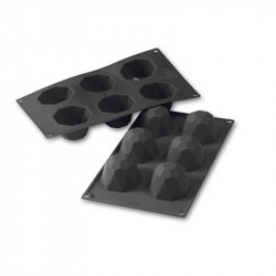Stampo in silicone diamante Ø 6,8 cm 6 pezzi