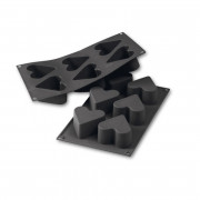 Moule en silicone Cœur Ø 6,5 cm 6 pièces