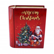 Buchdose Merry Christmas, 118 x 100 x 38 mm