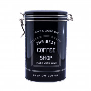 Coffee tin, 122 x 80 x 200 mm