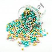 Super Streusel Mini Palline Croccanti Colorate Metalliche, 160 g