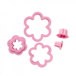 Ausstecher Set Blumen, 6-teilig